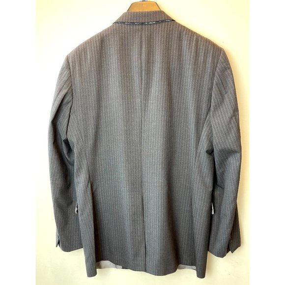 Brooks Brothers 1818 Madison Mens Wool Blazer Jacket Coat Gray 39R/W33 - Picture 2 of 10